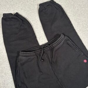 American Giant Sweatpants‎ Womens XS Black Joggers Made USA Drawstring Soft NEW